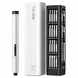 Fanttik E1 MAX Mini Elektro Schraubendreher Set, 50 in 1 Magnetische Präzisions- Kit, 2 Gänge Drehmoment, 5/32 Zoll Sechskant, Geeignet Reparatur für iPhone,Laptop, Brillen, Uhren - Weiß