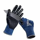 ANDANDA Schnittfeste Handschuhe Arbeitshandschuhe 6 Paar mit PU-Beschichtung in M –Level 5 Schnittschutz PU-Beschichtung dünn und leicht für Montage, Bauen