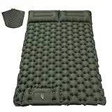 Satisure Camping Isomatte Aussen Wasserdicht 2 Personen, Camping Matratze Aufblasbare Outdoor mit Fußpresse Pumpe Luftmatratze Wasser Strand Zelt Pool Dachzelt Auto