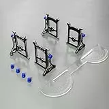 Aluminiumlegierung Kunststoff RC Auto Einstellbares Lineal Lenkglied Synchronisator Setup System Lenkmesswerkzeug für 1/10 RC Drift Rennwagen (blau)