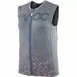 EVOC PROTECTOR VEST WOMEN Damen Protektorenweste, Schutzkleidung für Action Sportarten (LITESHIELD PLUS-Rückenprotektor, schützende EVA-Polster, AIROFLEX-Hüftgurt, Waschbar, Größe: L), Carbon Grau
