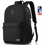 YAMTION Rucksack Laptop Herren Rucksack Damen,Schulrucksack Jungen Teenager Schultasche Mädchen Schulranzen Jungs Rucksack Schule Studium Arbeit Reise,USB Ladeanschluss