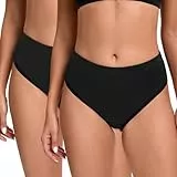 Havideto Radunterhose Damen Gepolstert Fahrradunterhose Atmungsaktive Radlerunterhose Damen Fahrrad Unterhosen 3D Gel Rad Unterwäsche 2er Pack Schwarz XXL