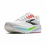 Brooks Herren Ghost 17 Laufschuh, White/Pink Clay/Gecko, 45 EU