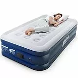 Active Era Premium Luftbett 1 Person, Luftmatratze selbstaufblasend mit eingebauter elektrischer Pumpe & integriertem Kissen, Aufblasbare Matratze für Camping & Gästebett - 99 x 188 x 36.5cm