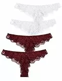 NC seryero Damen Slips Spitze Set Taillenslips Höschen Frau Hipster Spitzen Unterwäsche Unterhosen Pantys Hüftslip 4er Pack