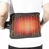 HONGJING Rückenstützgürtel mit Wärme und 7 Metallstäben für Rückenschmerzen, Wärmegürtel Rücken mit Akku für Männer und Frauen Bandscheibenvorfall, Ischias, XL