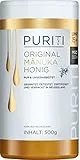 PURITI Manuka Honig MGO 550+ 500g aus Neuseeland mit zertifiziertem Methylglyoxal Gehalt - Laborgeprüft, Direktimport, reines Naturprodukt, frei von Zusatzstoffen
