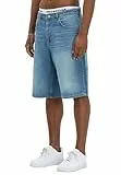 Redbridge Baggy Jeans Shorts Herren Used Look - Weite 90s Denim Bermuda Shorts im Washed Vintage Style, Baumwolle, Streetwear & Sommer