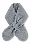 Sterntaler Schal aus Microfleece, gefüttert, mit Klettverschluss, zum Durchziehen - unisex Accessoires für Babys & Kleinkinder - warm, bequem und praktisch - silber melange, Gr. 80cm