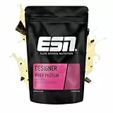 ESN Premium Designer Whey Protein Pulver, Stracciatella, 1 kg, bis zu 23 g Protein pro Portion, ideal zum Muskelaufbau und -erhalt - made in Germany