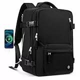 LUGGEX Ryanair Handgepäck Rucksack 40x20x25 cm - Reiserucksack für Handgepäck unter dem Sitz im Flugzeug - 20L Kleine Handgepäcktasche für 14 Zoll Laptop, für Damen und Herren, Weekender, Schwarz