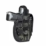 EXCELLENT ELITE SPANKER Taktisches Einstellbares Pistolenholster Holster Pistole for Glock M1911 G17 G18 G19 G26 G34 XD-45acp CZ P-10C (Camouflage Schwarz)
