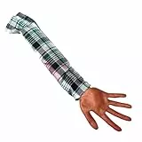SVCEQZE Künstliche Körperteile | 56cm Menschenarm Mit Kariertem Stoffärmel | Realistische Gruselige Halloween Dekoration
