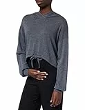 MAMA.LICIOUS Damen MLCASSIE L/S JRS Crop Hoodie A. Kapuzenpullover, Parisian Night/Detail:Melange, S