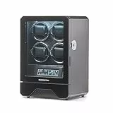 BARRINGTON 4 Uhrenbeweger | Luxuriöse Quad Uhrenbeweger Box mit schwarzem Carbon Finish | Features Fernbedienung