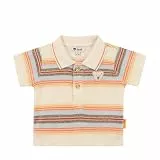 Steiff Poloshirt Kurzarm EU Größe 86 Eggnog, Polo-Shirt kurzärmelig, Polohemd für Kinder, Hemd mit Kragen, weich und bequem, waschmaschinenfest