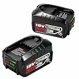 5000mAh Ersatzakku für Bosch Akku 18V,Kompatibel mit Bosch Home und Garden Tools PBA/PSB/PSR （2 Stück）