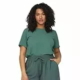 ONLY CARMAKOMA Damen Carvica Top Wvn Noos Bluse, Balsam Green, 46 Große Größen EU