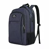 MATEIN Rucksack Herren Große 17,3 Zoll, Computer Arbeitsrucksack mit Laptopfach USB-Ladeanschluss Schulrucksack Wasserdicht Anti-Diebstahl Reiserucksack Männer und Frauen, Dunkelblau