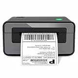 POLONO Etikettendrucker, DHL Thermodrucker Labeldrucker, Label Printer Thermodrucker Etikettendruck für Amazon, Ebay, Etsy, DHL ups USB Mac/PC Count
