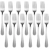 Gabeln 12 Stück, Edelstahl Forks Besteck Set 12 Personen, Gabel-Set für Salat Desserts Kuchen, GrößE 7 inch (17.80cm)