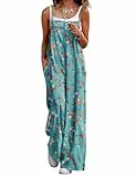 YESNO Damen Latzhose mit Beiläufig Retro Oversize Loose Hose Größe Baggy Jumpsuit Sommerhose M PZZCRDE 14