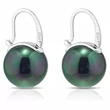 Huge Tomato Perlenohrringe, Perle Tropfen Ohrringe, 14mm elegante große Perlenohrringe Silber 925 14K Gold überzogene Schließe für Frauen Mode, Creole für Geschenk