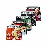 FREEGUN Herren Fgop/1/Bm/Pk5 Retroshorts, Noir, XXL (5er Pack)