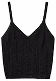 United Colors of Benetton Damen Top 101tdh01b Unterhemd, Schwarz, Large