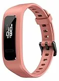 Huawei Band 4e Active wasserdichter Bluetooth Fitness- Aktivitätstracker mit Basketball Leistung Tracker, PMOLED Schwarz-Weiß-Display mit Touchscreen, Mineral Red