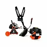 FUXTEC Benzin Motorsense FX-MS152 mit 52 cc, 2in1 Multitool , Profi-Tragegurt und 3 PS Leistung Trimmer Rasentrimmer Freischneider fs Faden 2-Takt, getestet in der Oberklasse mit Note 1,4 Easy Starter
