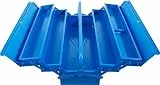 BGS 33002 | Metall-Werkzeugkasten | leer | 530 x 200 x 200 mm | 5 Fächer | Stahlblech