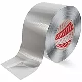 POPPSTAR Aluminium-Klebeband hitzebeständig (50m x 72mm) Aluklebeband für Dämmung & als Dampfsperre für Spülmaschine, Arbeitsplatte, Dachrinne