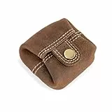 Berliner Bags Vintage Kleingeldbörse Lena M, Kleine Geldbörse aus Leder, Mini Münzbörse Portemonnaie für Damen und Herren - Braun