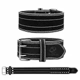 Gewichthebergürtel für Männer & Frauen, 100% echtes Leder, Gewichthebergürtel, bequemer Kniebeugengürtel, Kreuzhebergürtel oder Powerlifting-Gürtel, Workout-Gürtel für Krafttraining