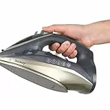 Beldray Bügeleisen Kabellos 2600W, 2in1 Dampfbügeleisen mit LED-Ladestation, Kabelloses Bügeleisen mit 140g Dampfstoß, 230ml Tank, Keramiksohle, Anti-Kalk