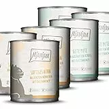 MjAMjAM - Premium Nassfutter für Katzen - Monopaket I - mit Huhn und Pute, 6er Pack (6 x 800 g), getreidefrei mit extra viel Fleisch