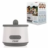 reer Flaschenwärmer Baby unterwegs mit Akku - Heat2Go - mobiler Baby Flaschenwärmer, Babykostwärmer, Fläschchenwärmer - 4 Heizstufen, USB-C, Adapterset, Fläschchenwärmer to go - leicht zu reinigen