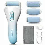 PRITECH Elektrischer Hornhautentferner Fußpflege Hornhaut Entfernen wiederaufladbar Pediküre Hornhautfeile Callus Remover (1138T-Blau)