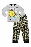 LEGO Gaming Mode Activated Langes Pyjama-Set (9–10 Jahre), Grau