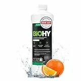 BiOHY Wischroboter Reiniger für Station mit Orangenduft (1L) | Bodenreiniger Wischroboter & Reinigungsmittel für Saugwischer und Saugroboter Konzentrat für Parkett, Fliesen & Hartböden