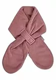 Sterntaler Schal aus Microfleece, gefüttert, mit Klettverschluss, zum Durchziehen - Mädchen Accessoires für Babys und Kleinkinder - warm, bequem und praktisch - rosenholz, Gr. 80cm