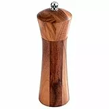 APS 40418 Salzmühle aus Akazienholz, Mahlwerk aus Edelstahl, Ø 5 cm, Höhe 17 cm