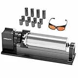 Creality Rotary Roller Pro Kit für Falcon A1, 4-in-1 Laser Rotationsmodul mit 12 Erhöhungen & Schutzbrille, Spannfutter für Zylinder, Ringe, Becher & Kugeln, DIY Personalisierung Zubehör