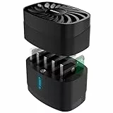 SABRENT 5 Bay Dockingstationen für 2.5 Festplatten USB C 10Gbps SATA HDD und SSD Dock mit Lüfter, unterstützt 2,5-Zoll-Laufwerke mit Einer maximalen Dicke von 15mm (DS-5R15)