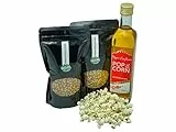 Hopser Food Fun Partyset Popcorn Zutaten 2 x 500g Premium Popcorn Mais, 500ml Popcornöl mit feinem natürlichem Butter-Aroma Popcornset für Popcornmaschine