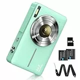 Digitalkamera Fotokamera FHD 1080P 44MP Fotoapparat mit 32G Karte 16X Digitalzoom Digital Kamera mit Batterie Tragbare Einfache Digitalkamera für Kinder Student Teenager Anfänger Senioren (Grün)