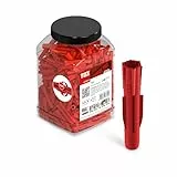 TOX Allzweckdübel TRI 8/51 im Big Pack, Dübel für Fast Allen Baustoffe, langanhaltender Vorrat, 400 Stück in vielseitig einsetzbarer und bruchsicheren Runddose, 2500 ml, 010260002, Rot, 8x51 mm