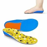 Kinder Einlegesohlen orthopädische einlagen schuhe - Kids Schuheinlagen für plattfuß, Plantar Fasziitis, fersensporn, Überpronation-gelb XL